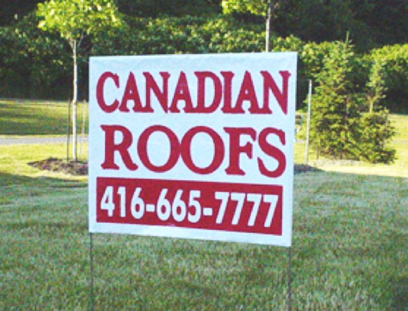 Plastic Lawn Sign Printing For Business Advertising in Brantford