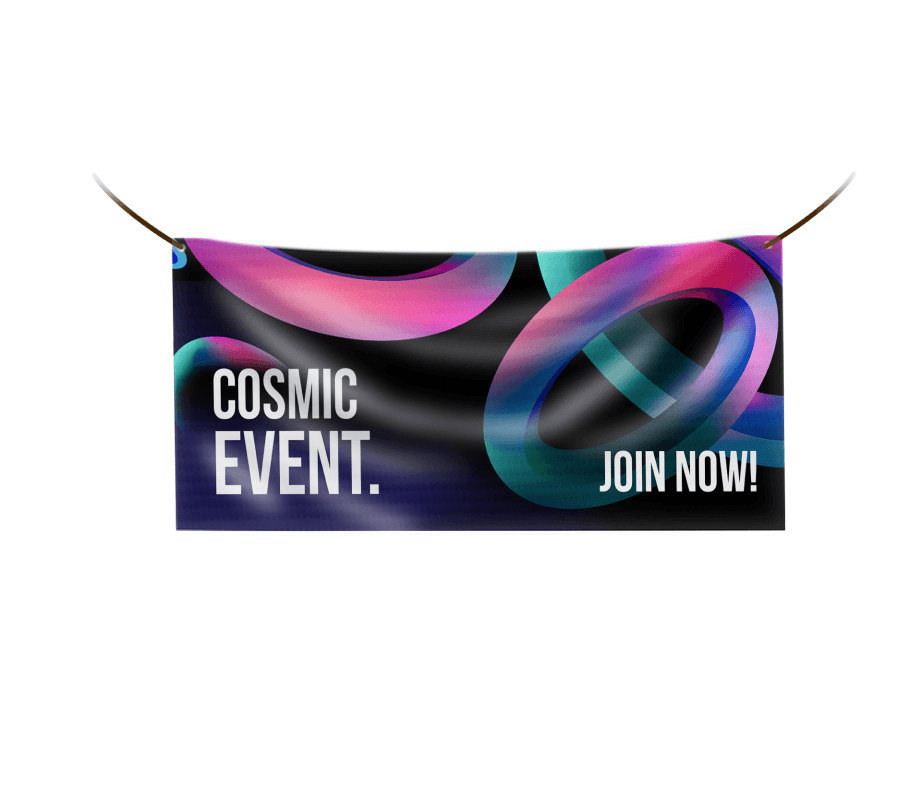 Custom printed banner signage for business advertising