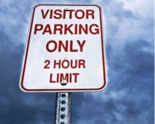 Custom parking lot directional and regulatory signage