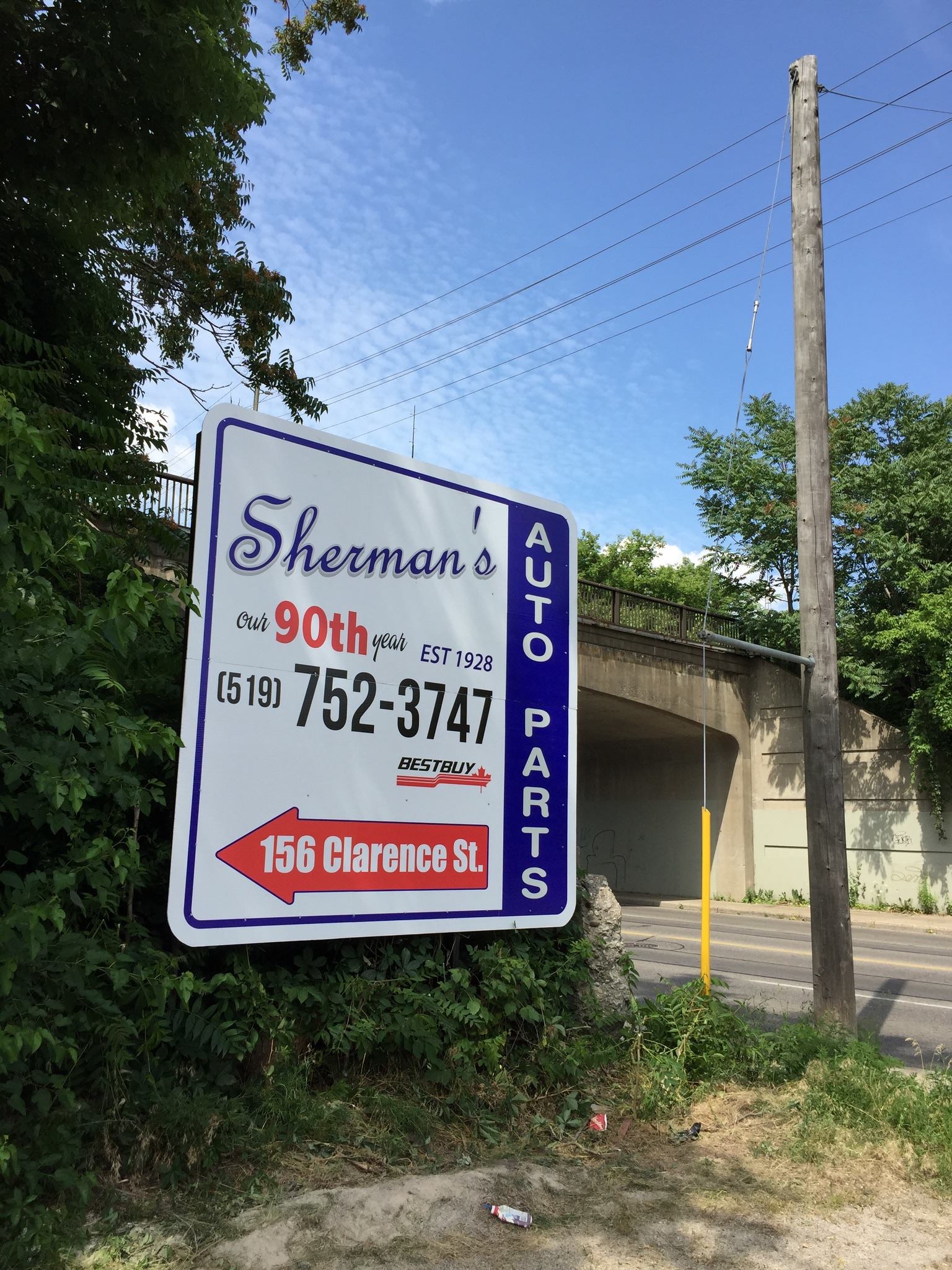 Jackson Signs parking lot and street sign installation in Brantford