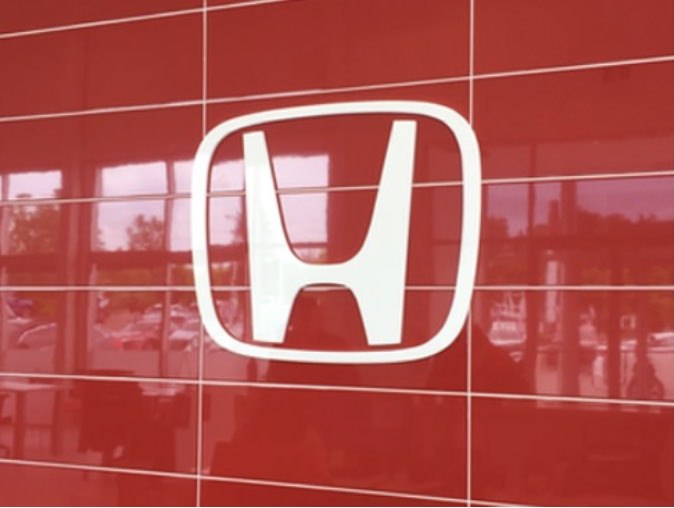 Office lobby sign with professional branded finish