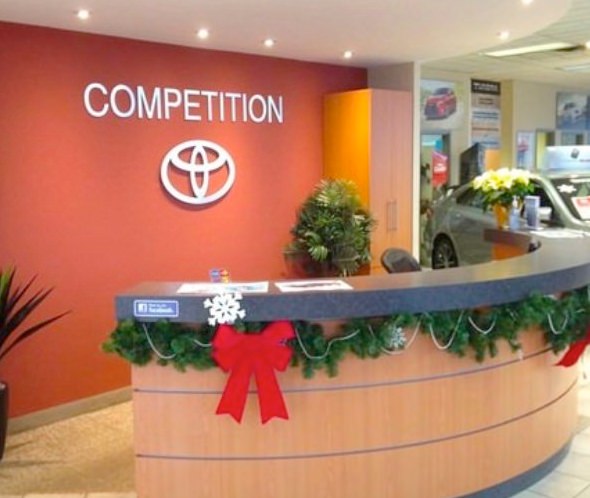 Reception signage project delivered for a Brantford business
