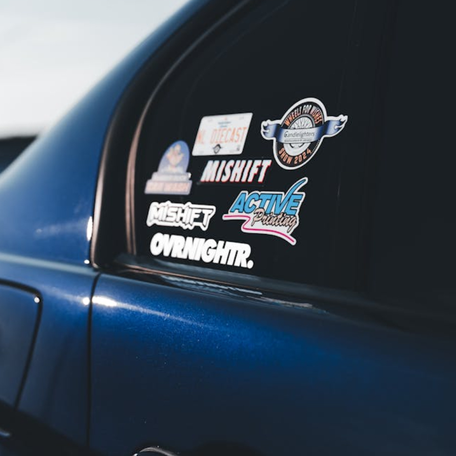 Cut to shape permanent vinyl decal printing