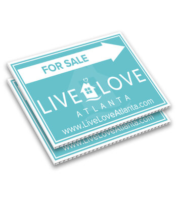 Coroplast thickness options for corrugated plastic lawn signs