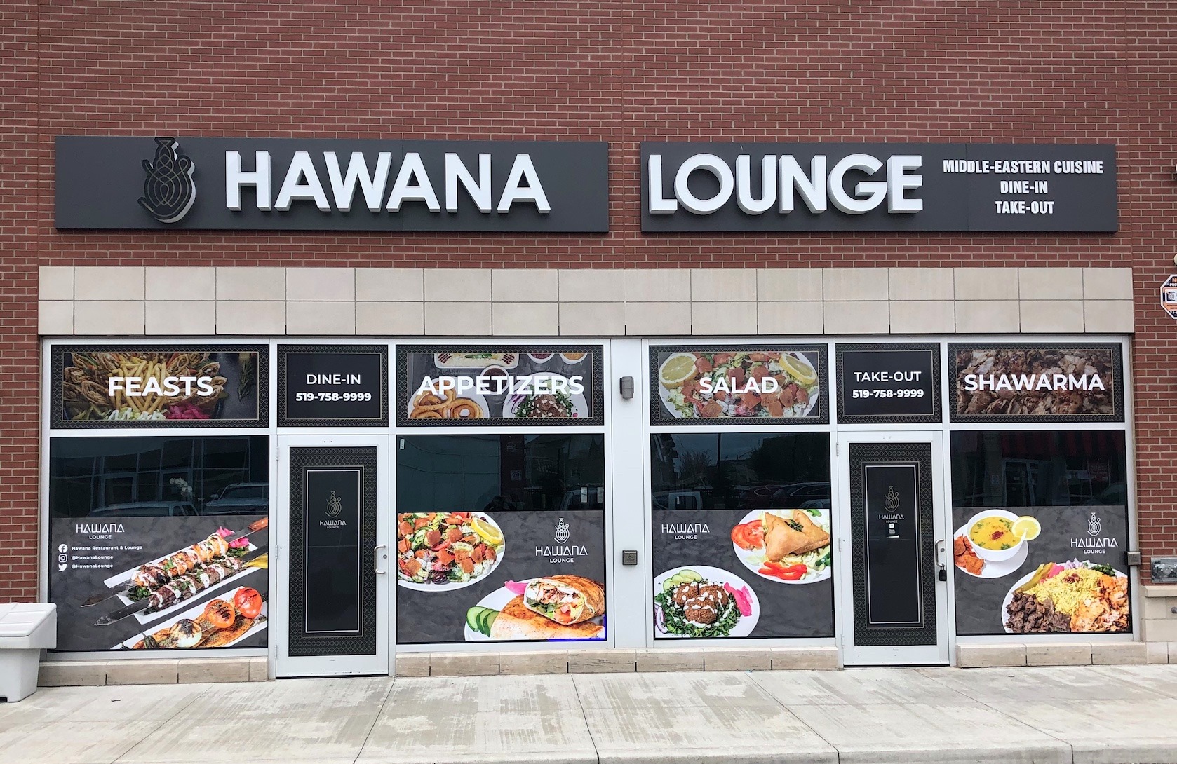 High-quality printed storefront graphics with vibrant eco-sol inks