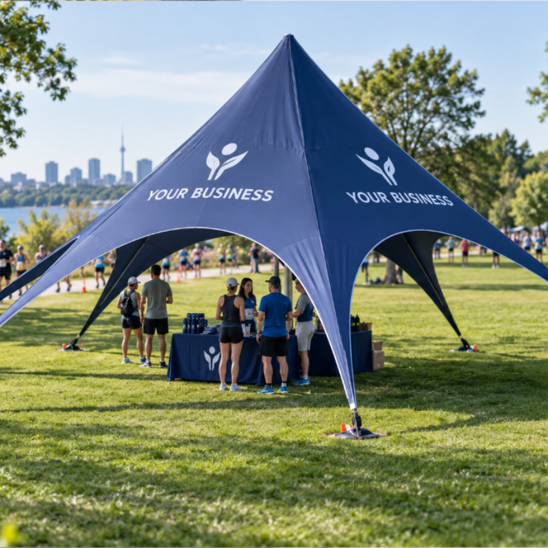Star canopy tent example